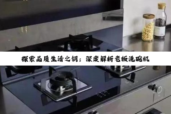 探索品质生活之钥：深度解析老板洗碗机的智能使用与洗涤艺术