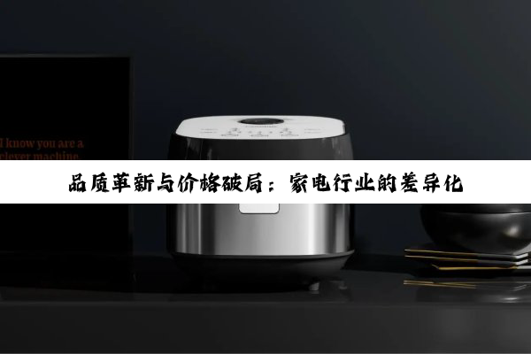 品质革新与价格破局：家电行业的差异化竞争与用户体验升级